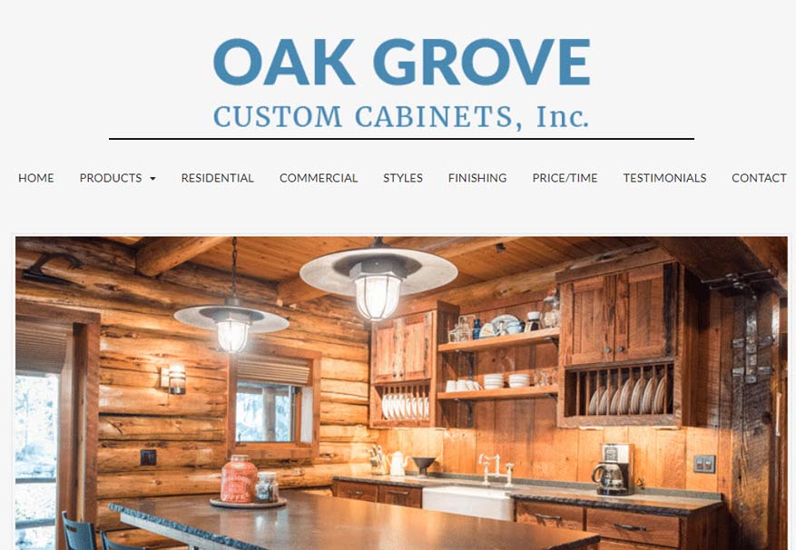 Web Design Case Study Oak Grove Cabinets