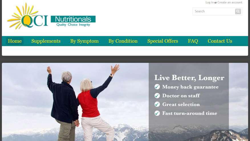 Web Design Agency Portland - QCI Nutritionals